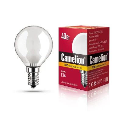 Лот: 16622033. Фото: 1. Camelion 40/D/FR 40W E14 {мат... Лампочки