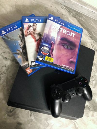 Лот: 16972770. Фото: 1. PlayStation 4 slim. Игровые приставки, консоли