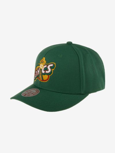Лот: 23574851. Фото: 1. Бейсболка MITCHELL NESS HP8012-SSUGREEN... Другое (спортивная одежда)