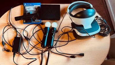 Лот: 19582963. Фото: 1. Шлем виртуальной реальности PlayStation... Игровые приставки, консоли