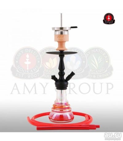 Лот: 13208939. Фото: 1. AMY Deluxe 340 Little Zuri R BK-RD... Аксессуары и запчасти для кальянов