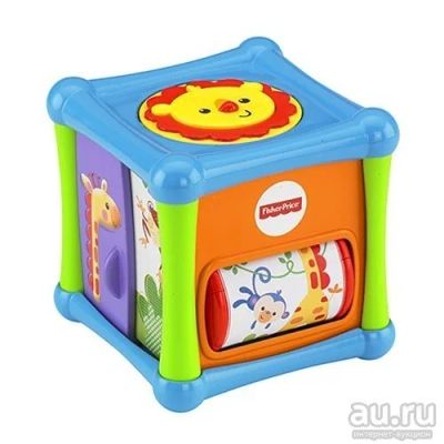 Лот: 8043204. Фото: 1. Кубик Fisher Price Веселые животные. Для младенцев