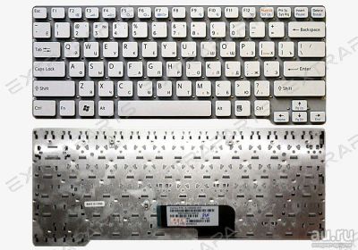 Лот: 15963466. Фото: 1. Клавиатура SONY VGN-CW (RU) белая. Клавиатуры для ноутбуков