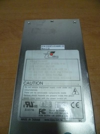 Лот: 18939613. Фото: 1. Блок Питания Emacs (Zippy) P2G-6460P... Корпуса, блоки питания