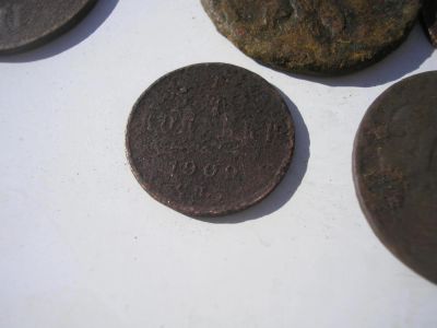 Лот: 8191253. Фото: 1. 1/2 копейки 1909 года. С рубля... Россия до 1917 года