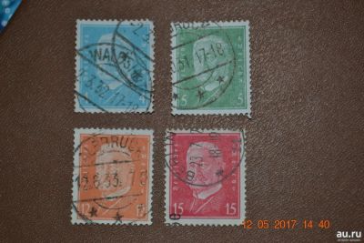 Лот: 12724027. Фото: 1. Рейх 1928г., 1931-1932гг. Пауль... Марки