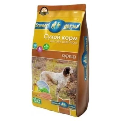 Лот: 14541523. Фото: 1. Верные друзья Курица сухой корм... Корма