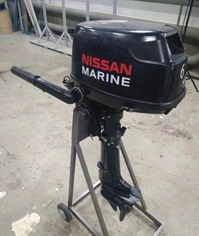 Лот: 18961693. Фото: 1. 4х-тактный лодочный мотор NISSAN... Лодочные моторы