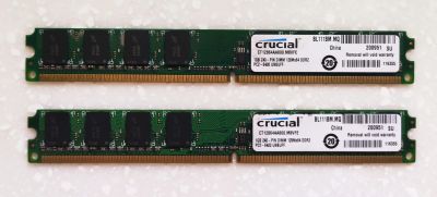 Лот: 19020134. Фото: 1. DDR2 800 Crucial. Оперативная память