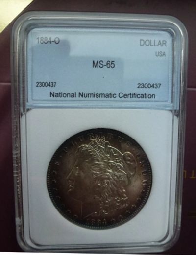 Лот: 25196863. Фото: 1. 1 Доллар США 1884г - О / MS- 65. Америка