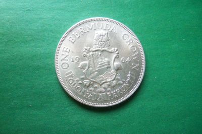 Лот: 2464433. Фото: 1. Бермуды 1 крона 1964 г.,серебро... Великобритания и острова