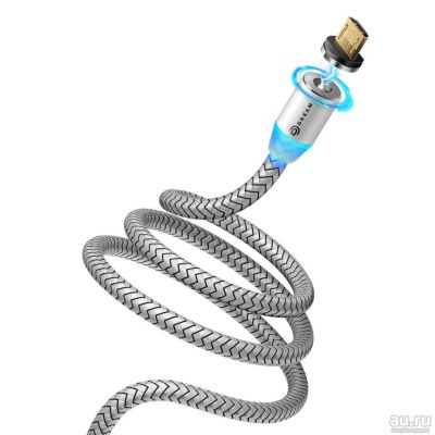 Лот: 17156546. Фото: 1. Кабель MicroUSB U40 QC3.0 2.4A... Дата-кабели, переходники