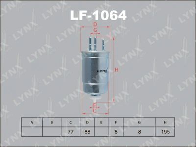 Лот: 13356897. Фото: 1. Lynx LF-1064 Топливный фильтр. Расходные материалы