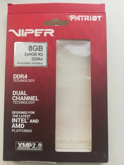 Лот: 15209998. Фото: 1. Patriot Viper DDR4 8gb kit. Оперативная память