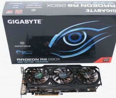 Лот: 10581018. Фото: 1. gigabyte r9 280x 3gb. Видеокарты