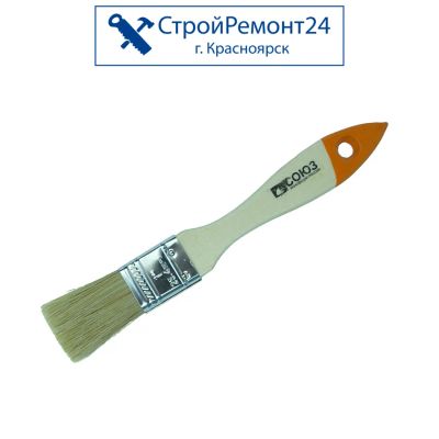 Лот: 25130488. Фото: 1. Плоская кисть Союз Практик, натуральная... Ручной инструмент