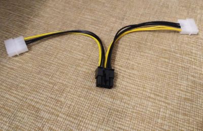 Лот: 10848546. Фото: 1. Кабель питания 4PINx2 (molex... Шлейфы, кабели, переходники