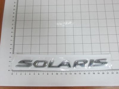 Лот: 10655209. Фото: 1. Эмблема шильдик Solaris для автомобилей... Детали тюнинга
