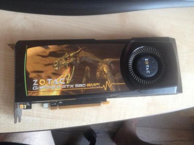 Лот: 9032228. Фото: 1. Zotac GeForce GTX 580 AMP! Edition... Видеокарты