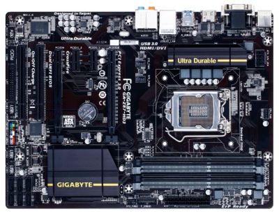 Лот: 9178280. Фото: 1. GigaByte GA-Z87-HD3. Материнские платы