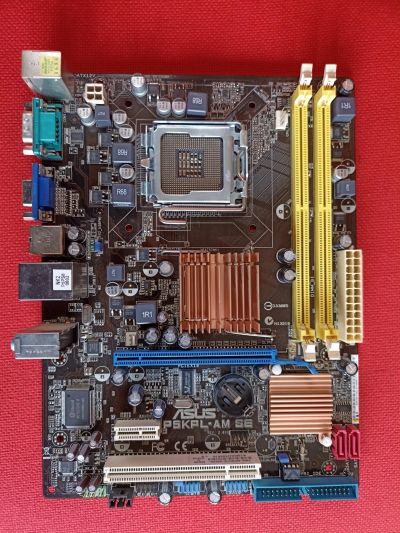 Лот: 18809363. Фото: 1. материнская плата LGA775 P5KPL-AM... Платы расширения, контроллеры, доп. порты