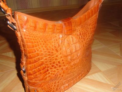 Лот: 5628502. Фото: 1. Сумка из натуральной кожи крокодила. Сумки