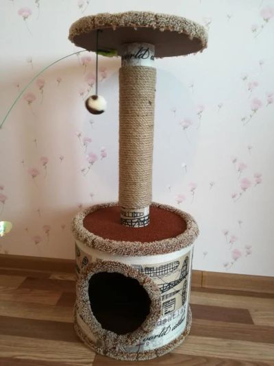 Лот: 11482033. Фото: 1. когтеточка домик для кошки. Другое (животные и уход)