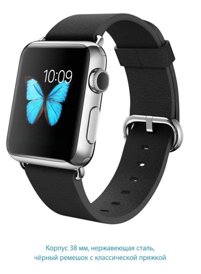 Лот: 5492628. Фото: 1. Apple Watch 38 мм, нержавеющая... Смарт-часы, фитнес-браслеты, аксессуары