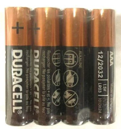 Лот: 14993590. Фото: 1. Батарейка Duracell LR03 ААА. Батарейки, аккумуляторы, элементы питания