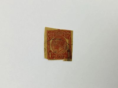 Лот: 23963678. Фото: 1. Вырезка с конверта. Король Георг... Марки