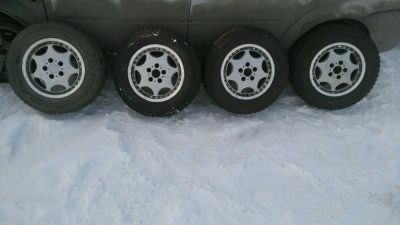 Лот: 8748180. Фото: 1. Литые диски R15 5*114.3 с резиной... Шины на дисках