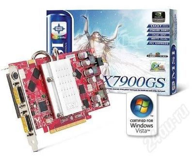 Лот: 248733. Фото: 1. GeForce 7900GS MSI NX7900GS-T2D256EZ... Видеокарты