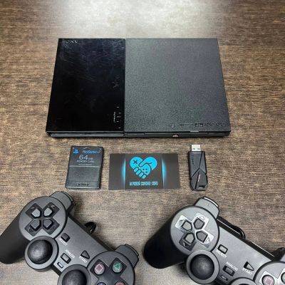 Лот: 19219462. Фото: 1. Playstation 2 Slim +36 игр Прошитая... Игровые приставки, консоли