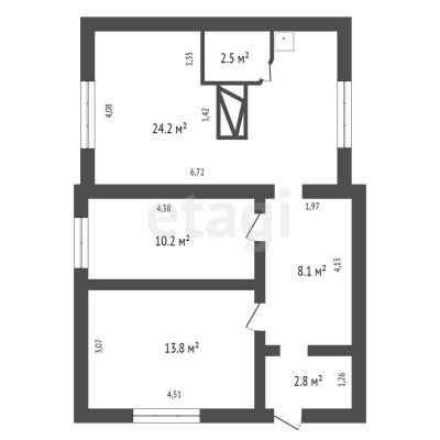 Лот: 20614416. Фото: 1. Продам 1-этажн. дом 61 кв.м. Красноярск... Дома