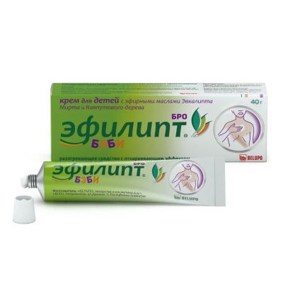 Лот: 24698069. Фото: 1. Эфилипт Бро Бэби крем д дет.40г... Другое (кормление и уход, гигиена)