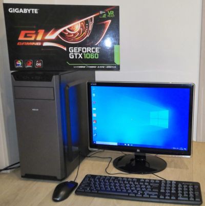 Лот: 16760599. Фото: 1. GTX 1060 i5 3450 3.5 Ггц 8Гб SSD... Компьютеры в сборе
