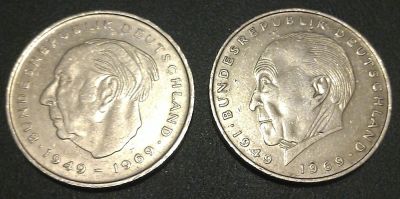 Лот: 4927440. Фото: 1. 2 марки 1973 год (D) и 2 марки... Европа