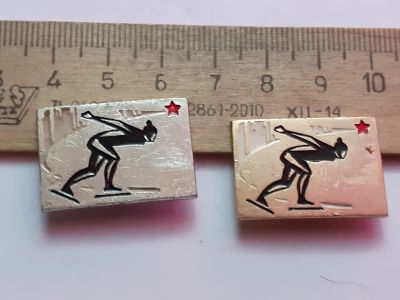 Лот: 21108904. Фото: 1. (№15898) значки спорт,Конькобежный... Сувенирные