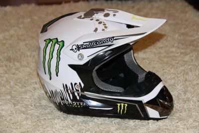 Лот: 4281236. Фото: 1. Мото шлем Monster Energy ( белый... Аксессуары