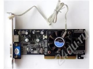 Лот: 466342. Фото: 1. Видеокарта AGP8x GeForce FX5200... Видеокарты