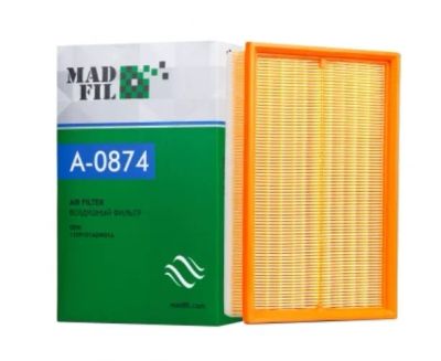 Лот: 25014797. Фото: 1. Воздушный фильтр Madfil A-0874. Расходные материалы