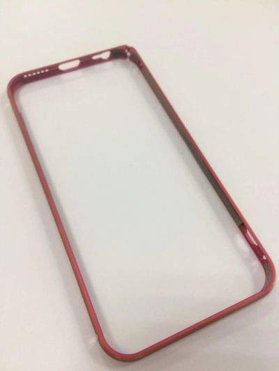 Лот: 10226876. Фото: 1. Бампер iPhone 6/ 6S Металл Красный... Чехлы, бамперы