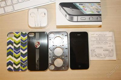 Лот: 2943436. Фото: 1. iPhone 4s 16Gb как новый! + новые... Смартфоны
