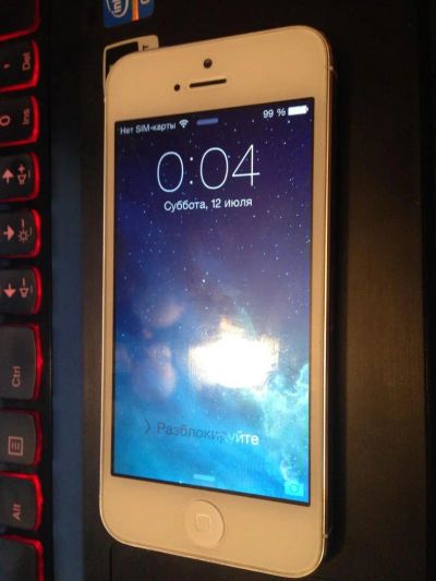 Лот: 4287008. Фото: 1. Iphone 5 16Gb White!!! тел 8-902-946-86-53. Смартфоны