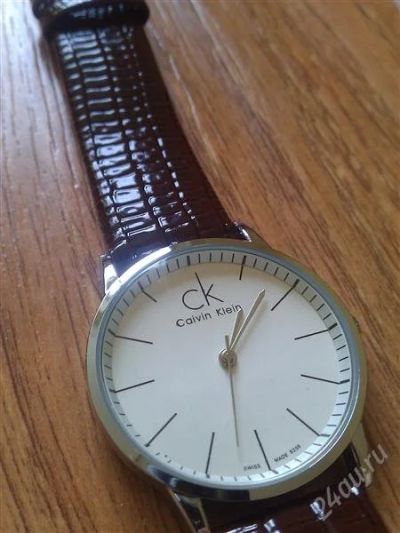 Лот: 1031774. Фото: 1. часы calvin klein белые, коричневый... Другие наручные часы