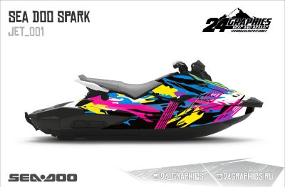 Лот: 13999570. Фото: 1. Наклейки на гидроцикл Sea_Doo... Наклейки автомобильные