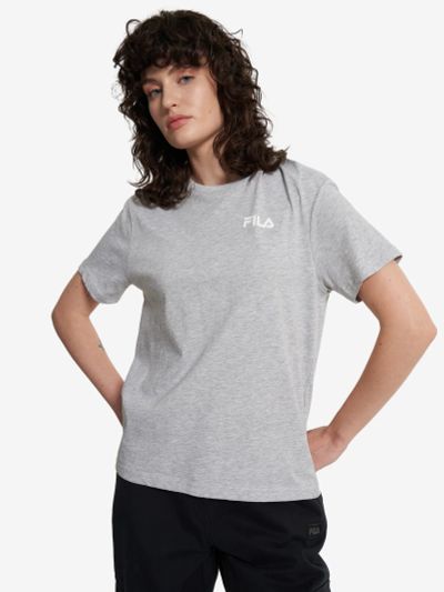 Лот: 25543781. Фото: 1. Футболка женская FILA, Серый. Другое (спортивная одежда)