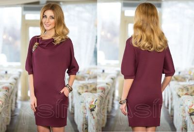 Лот: 4463733. Фото: 1. Платье-летучая мышь. Платья