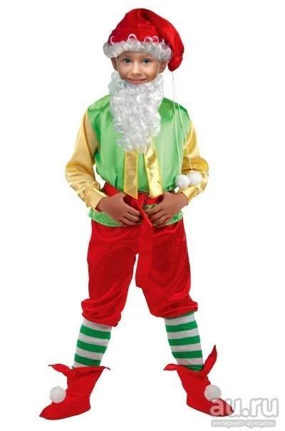 Лот: 12624856. Фото: 1. Новогодний костюм "Гномик". Детские карнавальные, праздничные костюмы