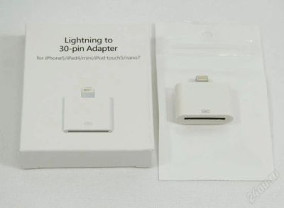 Лот: 2419026. Фото: 1. Переходник lightning to 30 pin... Дата-кабели, переходники